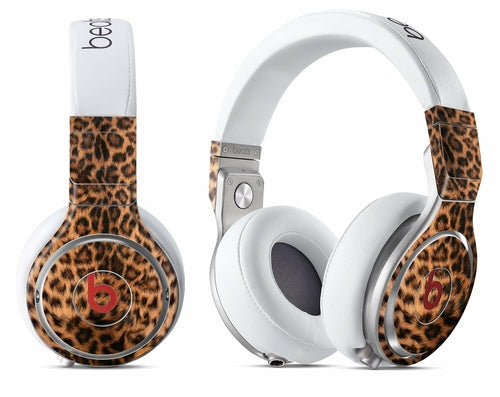 Kit di adesivi per la pelle di tutto il corpo in pelle di leopardo specchiata per Beats by Dre