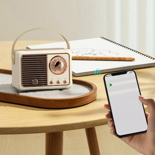 Altoparlanti retrò compatti Bluetooth con radio