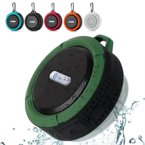 Mini altoparlante portatile impermeabile Bluetooth con ventosa